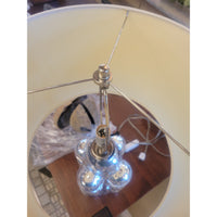 MCM Mercury Glass Bubble Table Lamp on Acrylic Base w/ Shade