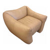 Tuscan Leather Camel Club Chair 40"Lx36"Dx29"H