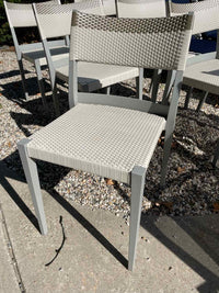 SET of 6 All Weather Wicker Play Side Chairs by Dedon (AS IS)