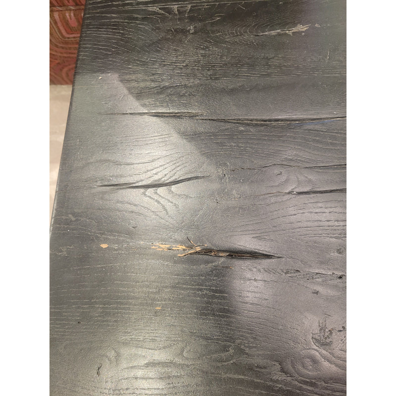 3-ft Square Black Oak Plinth Coffee Table by RH