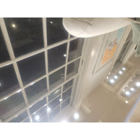 PAIR of Mirrored Glass Silverleaf Finish Side Tables