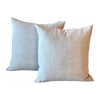 Pair of Custom Biege & White Linen Pillows