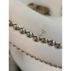 PAIR of Custom White Leather Nailhead Bar Stools - AS IS