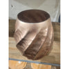 Tall Rose Gold Swirled Ceramic Vase