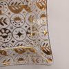 Georges Briard Gold Glass Flat Edge Square Platter