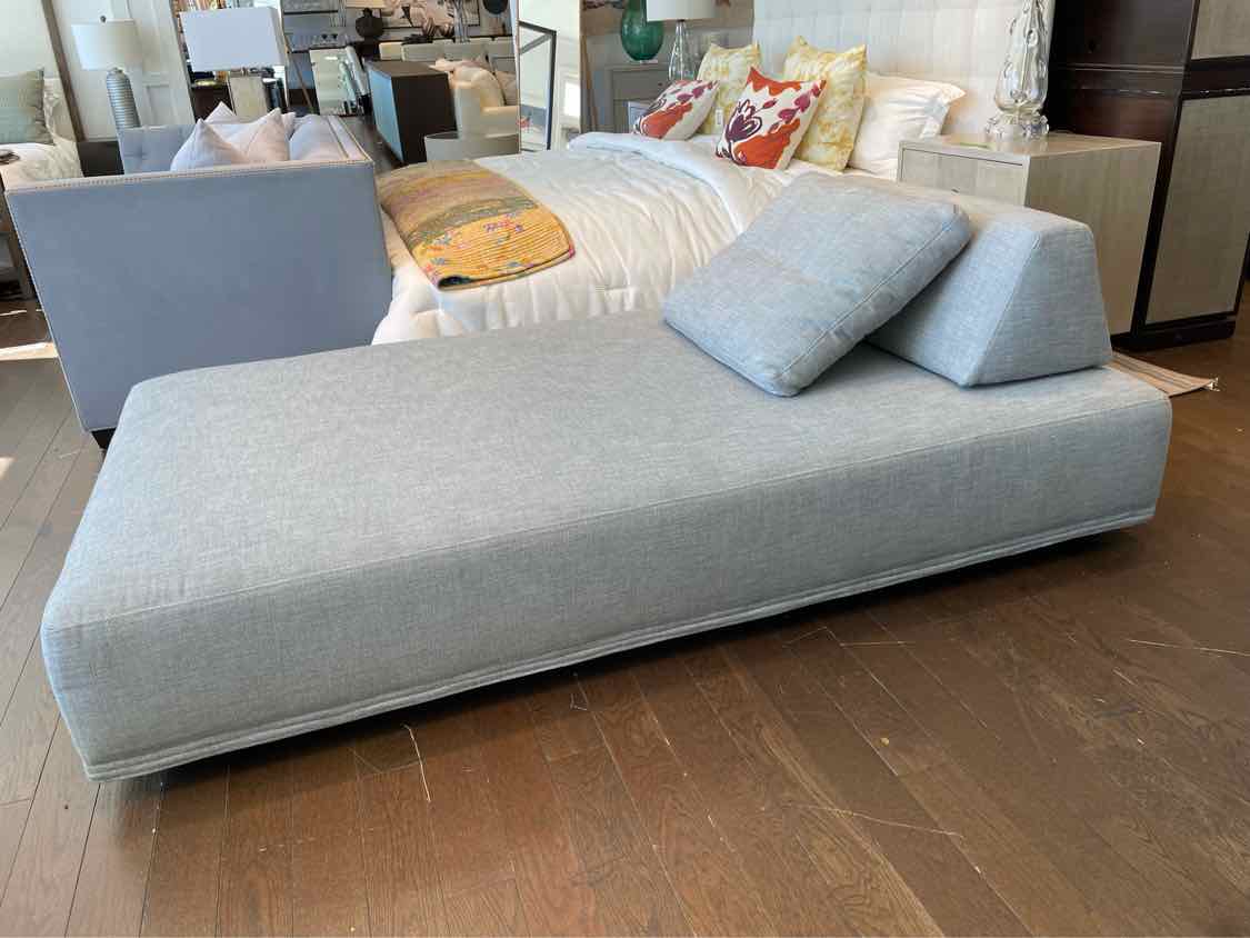 7' Domenico Blue Gray Linen Daybed by RH