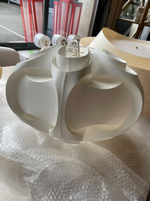 White Wave Form Pendant Light