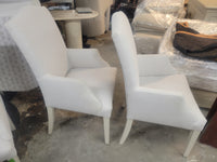 SET of 6 Custom Upholstered High-Back Arm Chairs Attrib. to RH (AS IS)