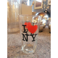 Set of 6 'I Love NY' Glasses