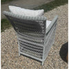 Malibu Square Wicker Chair in White