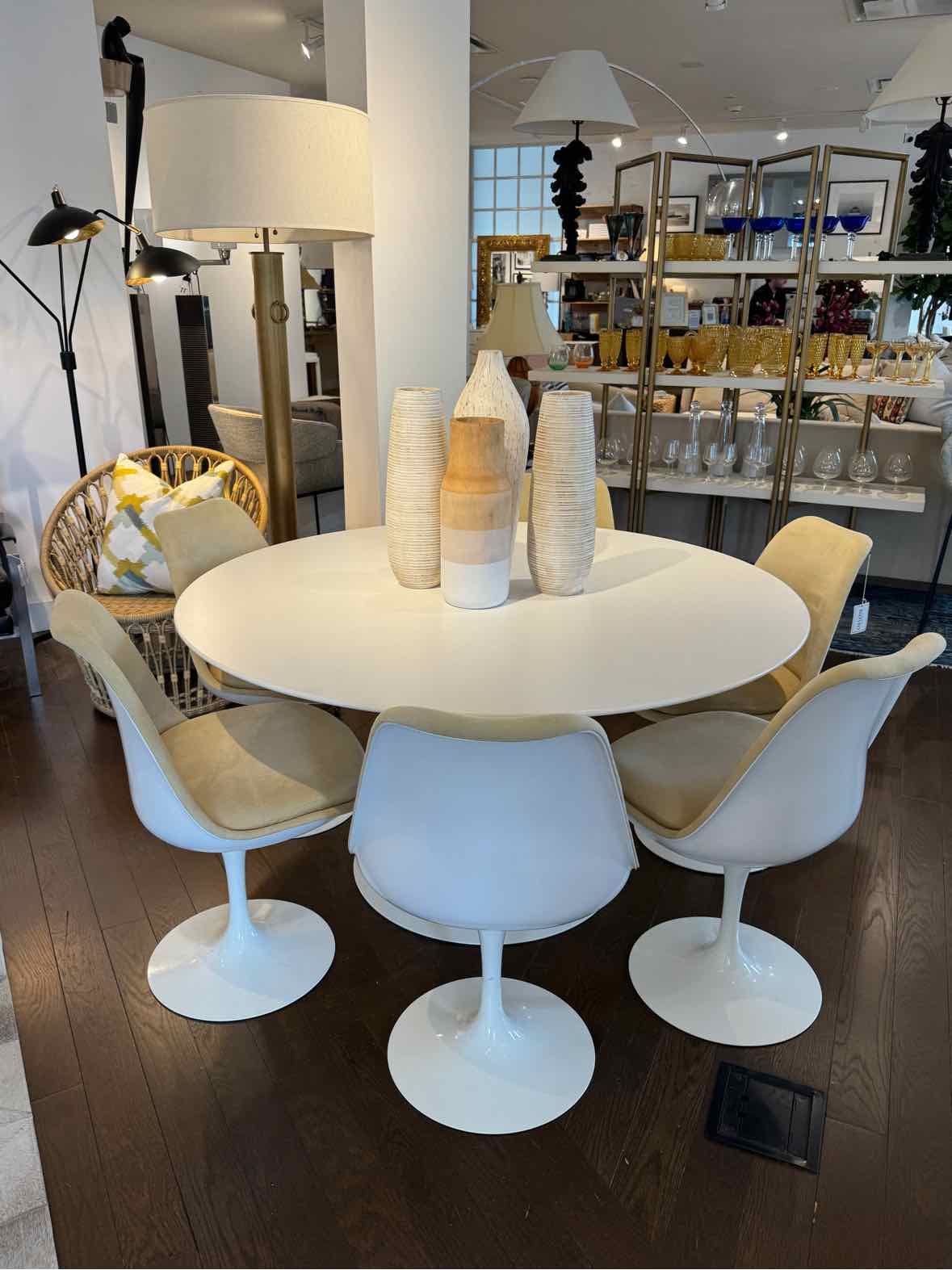 54" Round Saarinen Tulip Table by Knoll