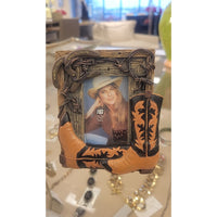 Cowboy Boots & Horseshoes Picture Frame