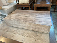 Travertine Veneer Coffee Table (AS IS)