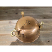 SET of Antique Copper Escargot Strainer, Pot & 8 Snail Pans by Wagner Germany