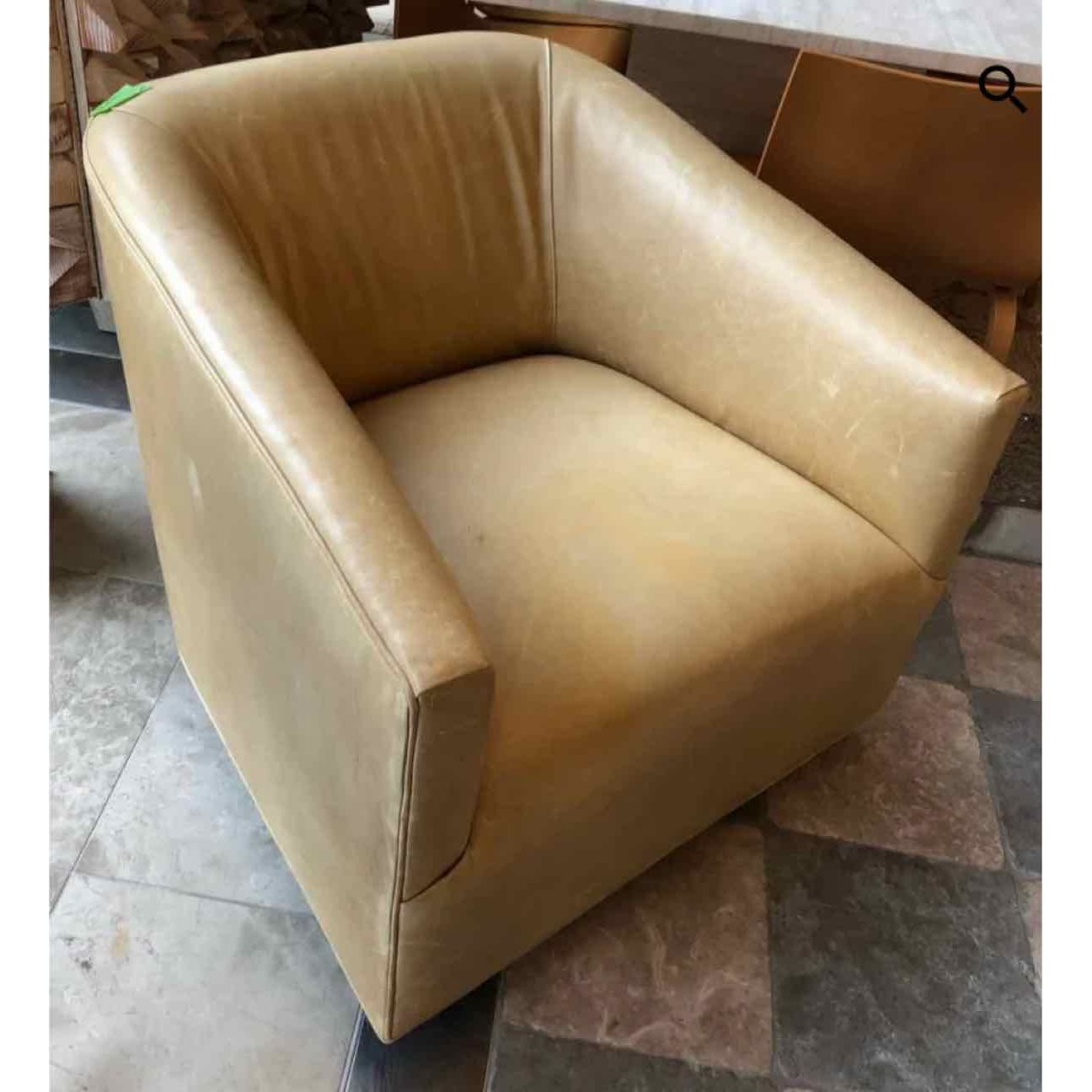 Restoration Hardware 1950's Italian Shelter Arm Swivel Chair