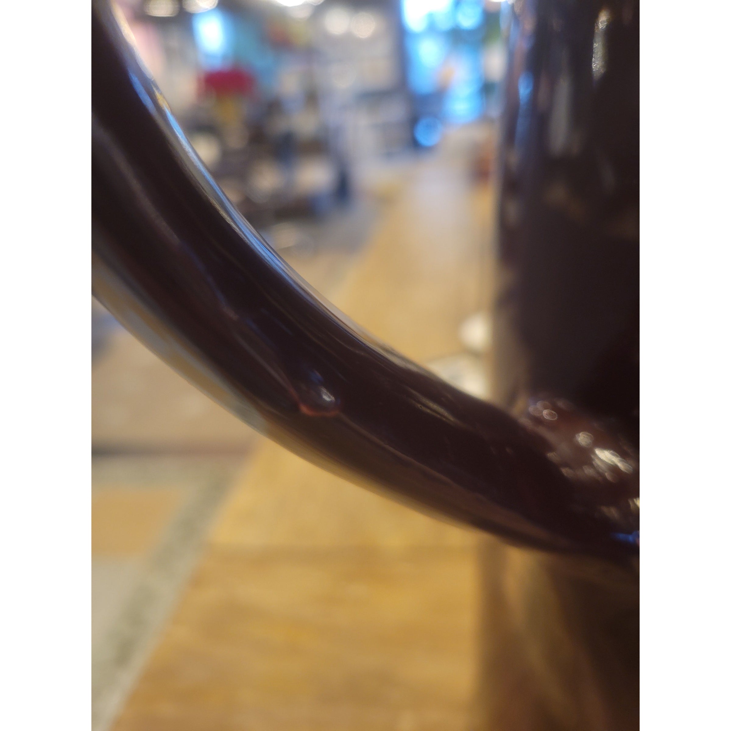 XL Maroon Glazed Ceramic Jug by Enza Fasano Italy