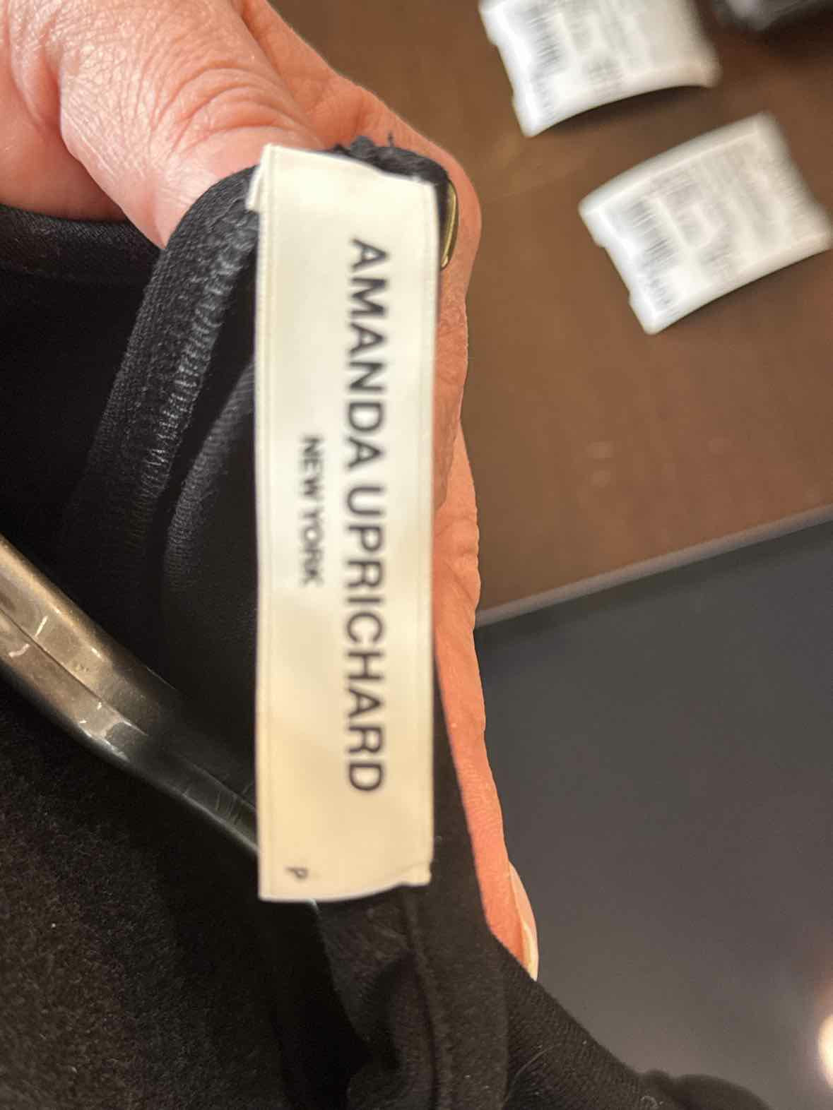 Women's Amanda Uprichard Size P Black Pomander T-Shirt Top