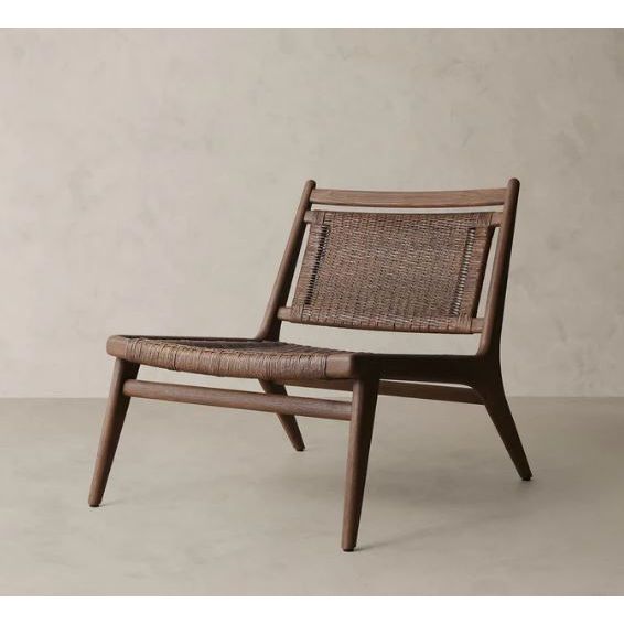 2P7ZQ2ZN - Carson Brown Wicker Lounge Chair