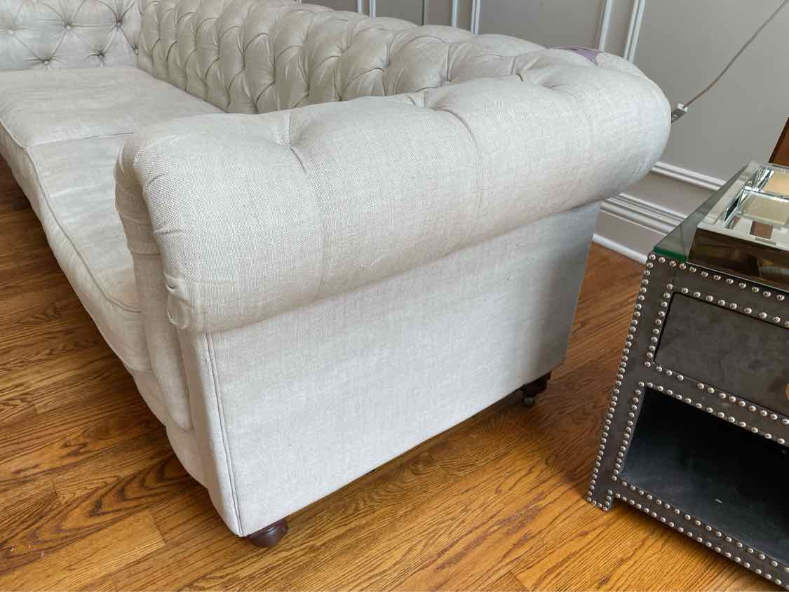 Linen Chesterfield Sofa by RH (AS IS)