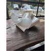 White Sheet Metal & Screws Looping Sculpture