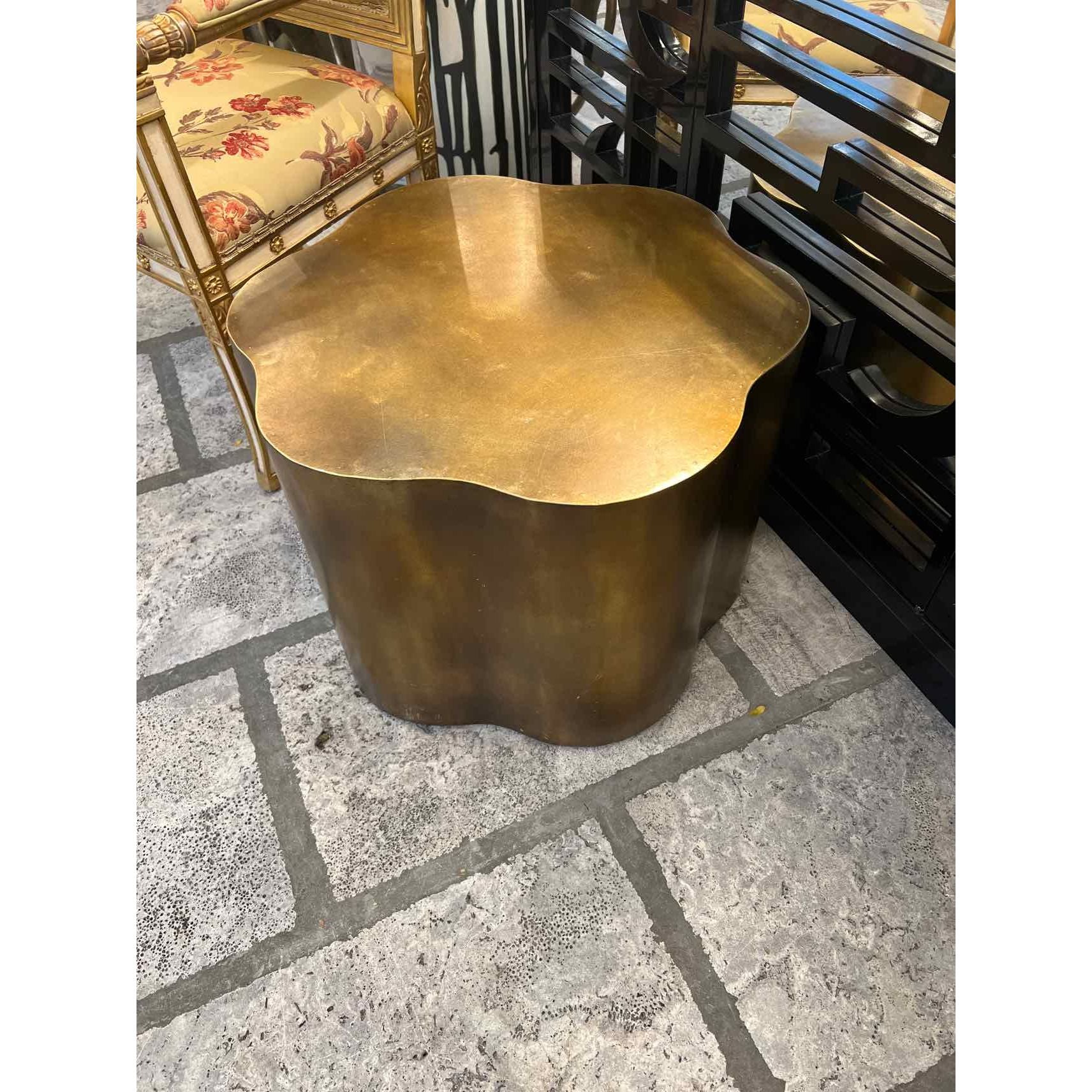 Arteriors Antique Brass Finish Side Table