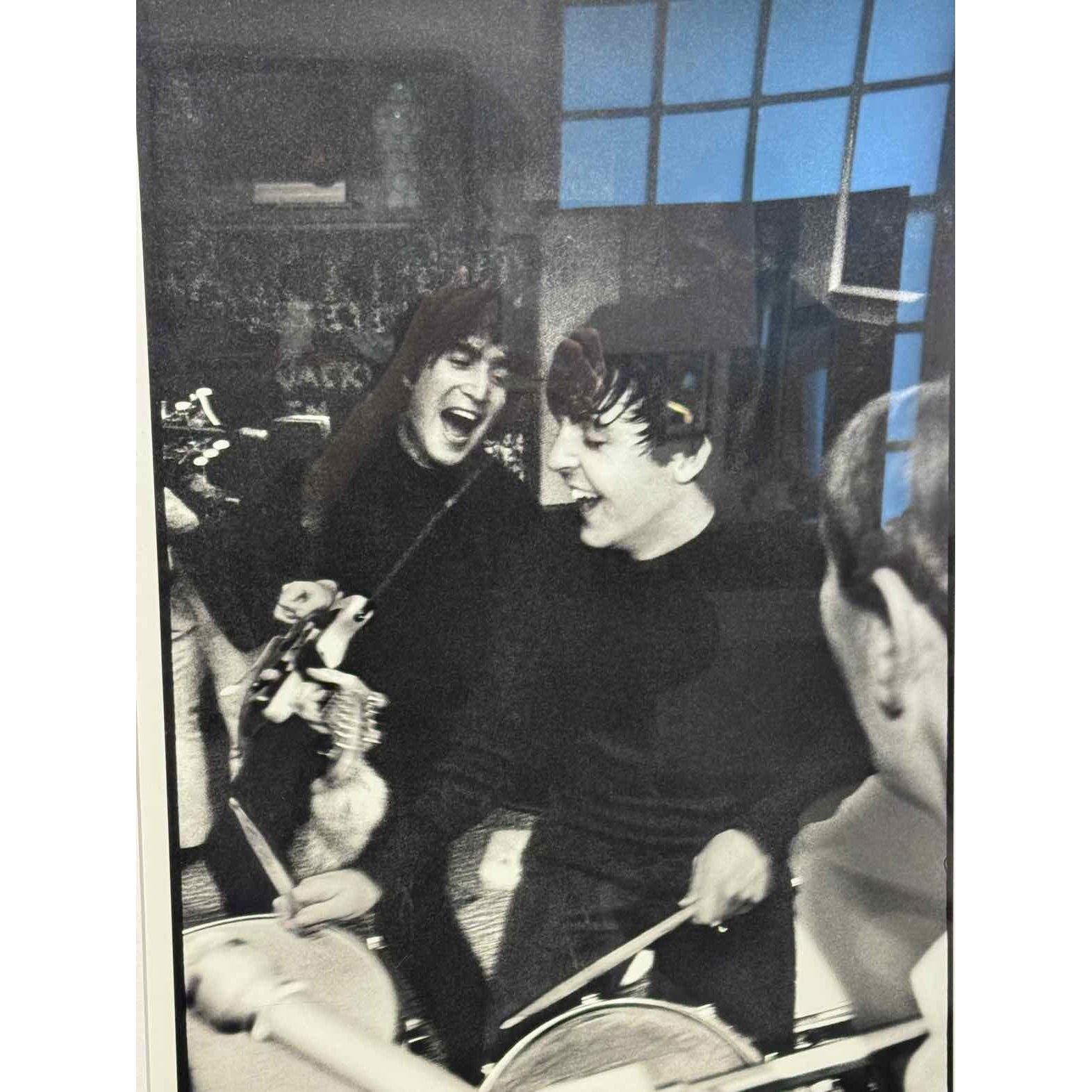 Signed Beatles B/W Photograph