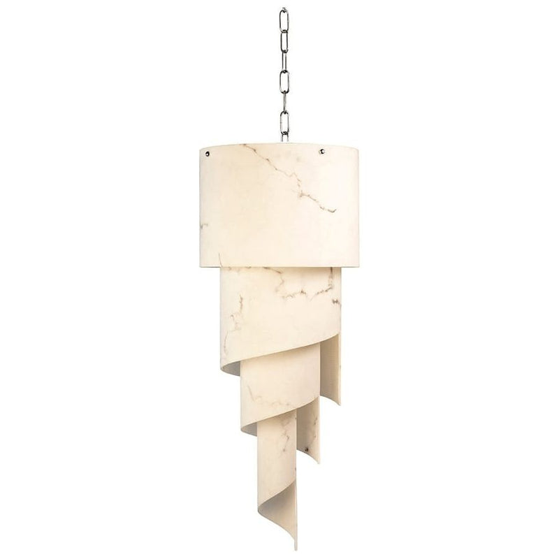 Faux Marble Cascading Layered Pendant Light