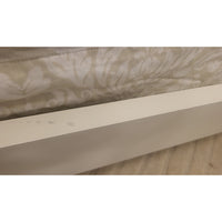 Twin-Sized White Wood Bed Frame