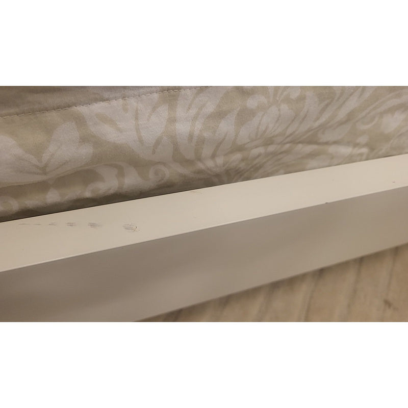 Twin-Sized White Wood Bed Frame