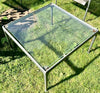 Richard Schultz Outdoor Glass Top  Coffee Table As Is