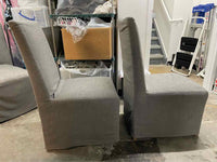 SET of 10 Ellison High-Back Track Arm Slipcover Dining Chairs by RH