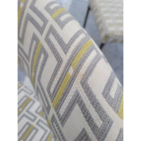 SET of 4 'Remy' Upholstered Dining Chairs on Pewter Legs by MG&BW (AS IS)