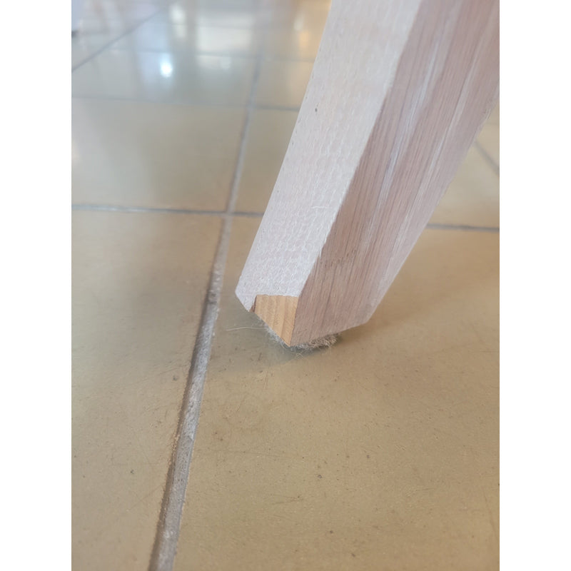 SET of 10 Warm Gray Leather Dining Chairs - AS IS