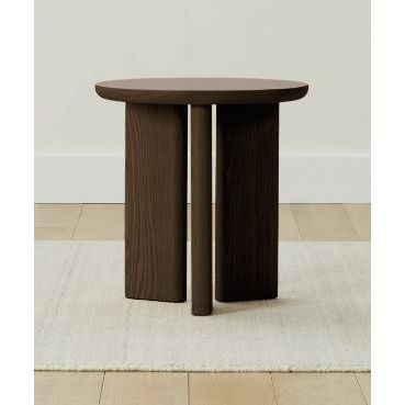 Small Round Morro Side Table in Coffee Ash