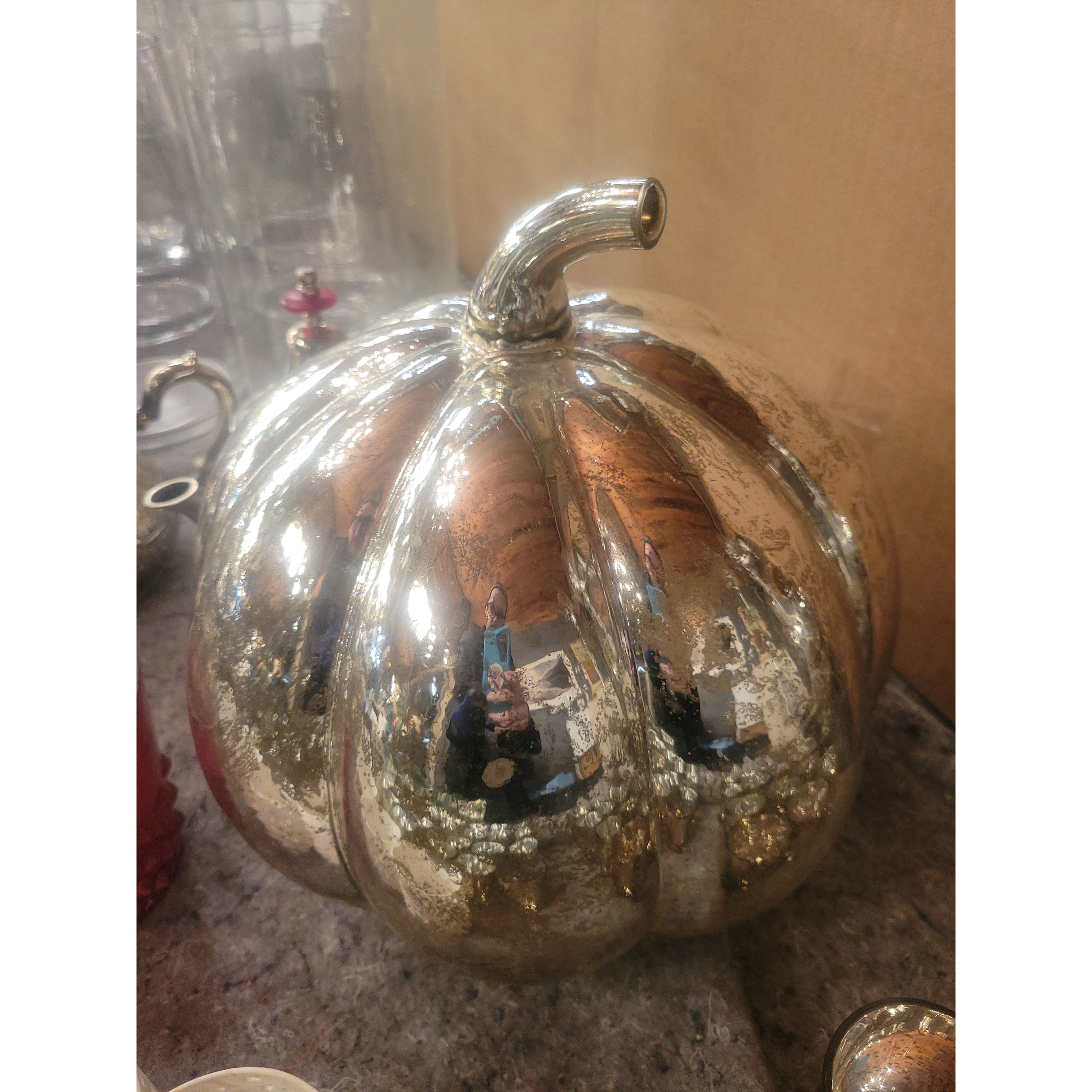 Mercury Glass Pumpkin
