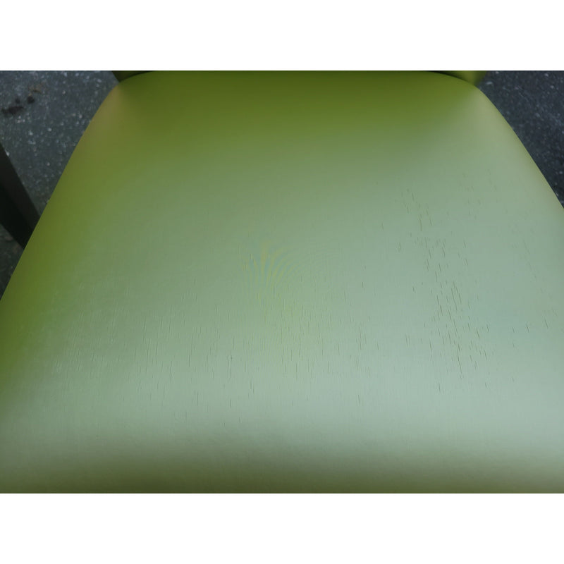 SET of 3 Green Vinyl Side Chairs - AS IS