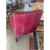 Magenta Leather Armchair