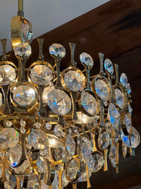 Gaetano Sciolari Brass Pendant Light