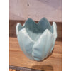 Pale Blue Lotus Shaped Ceramic Vase