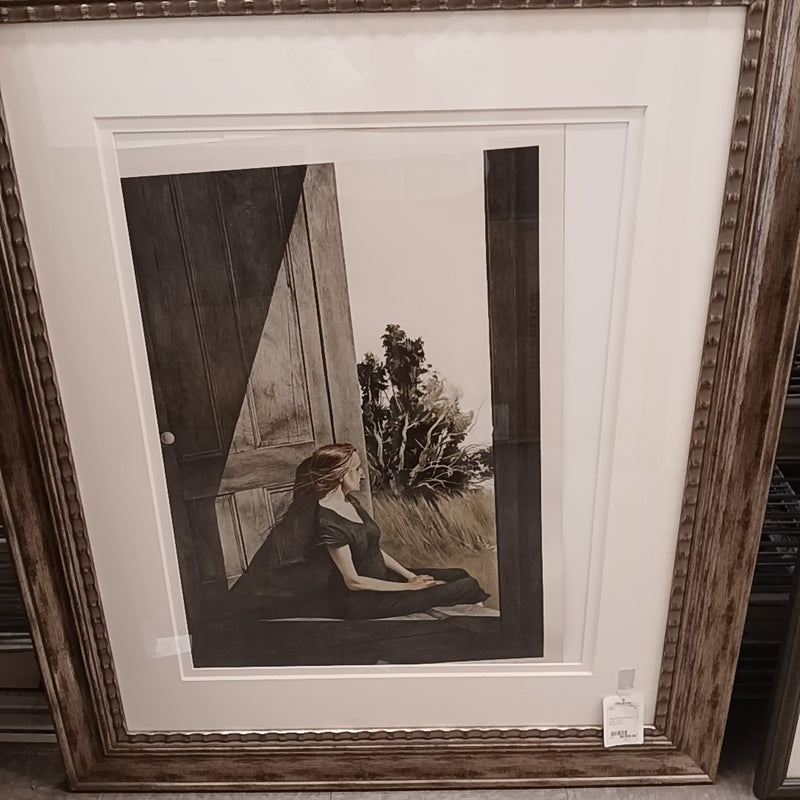 Andrew Wyeth "Christina Olson" Collotype Print 1956 Realism Woman Doorway Framed