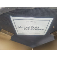 SET of 4 'Remy' Upholstered Dining Chairs on Pewter Legs by MG&BW (AS IS)