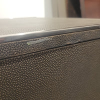 Shagreen & Chrome 4-Door Credenza by RH - AS IS - colletteconsignment.com