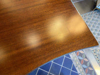 Vintage Dark Wood Buffet w/ Brass Pulls (AS IS)