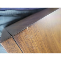 Parchment & Walnut 6-Drawer Dresser w/ Brass Hardware by WS