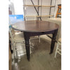 Vintage Round Dark Wood Dining Table - AS IS