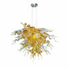 Chihuly Style Orange Murano Blown Glass Pendant Light