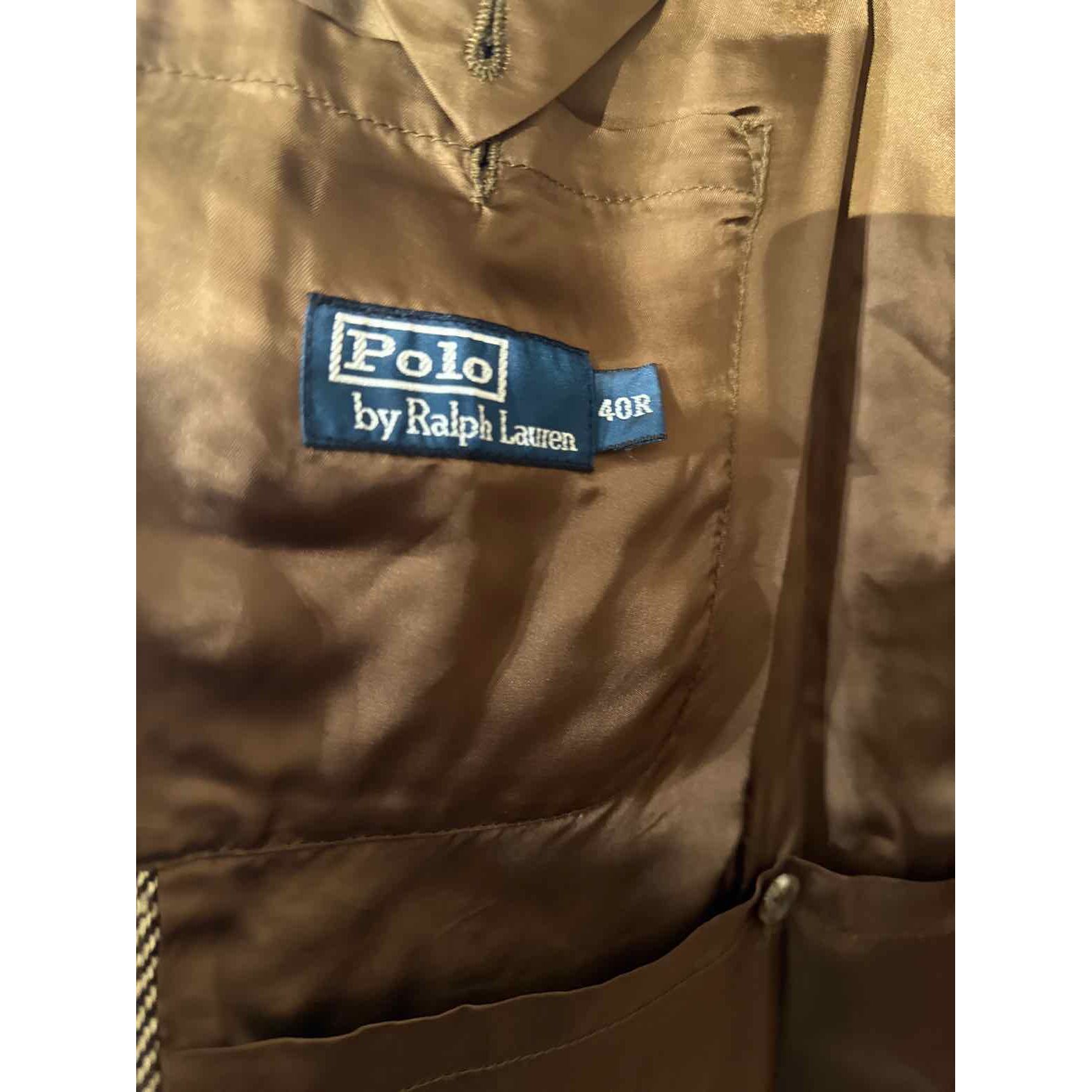 Men's Polo by Ralph Lauren Mens Size 40 Multi-Brown Blazer