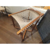Vintage Swedish Oak & Rope Hammock Lounge Chair