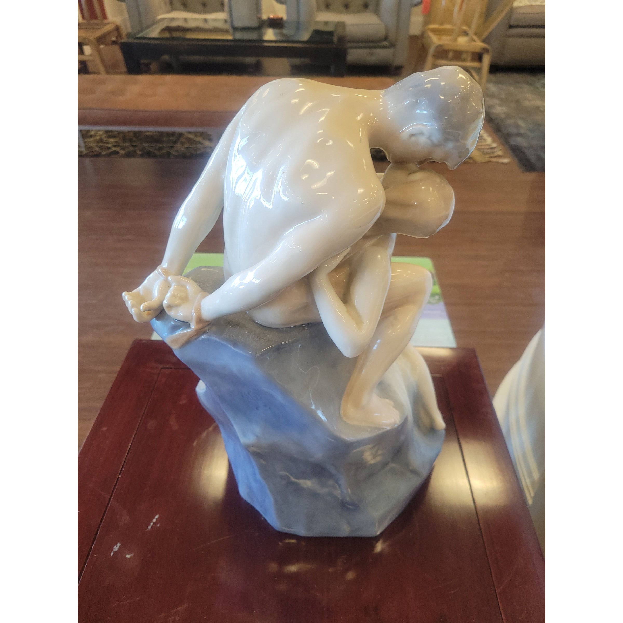 'Wave & Rock' Royal Copenhagen #1132 Porcelain Sculpture by Theodor Lundberg