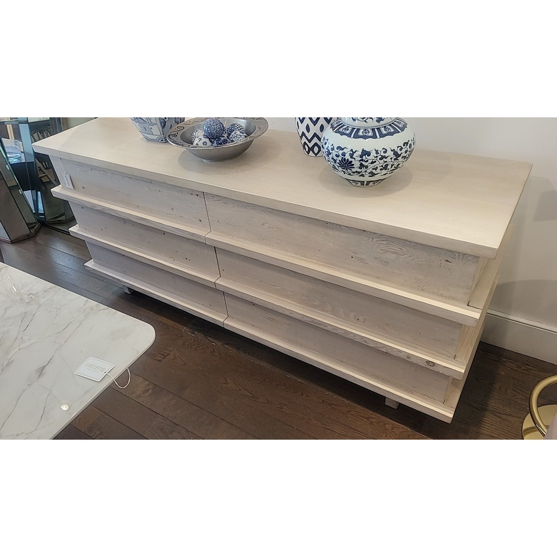 Blonde Wood 6-Drawer Dresser by Noir - AS IS - colletteconsignment.com